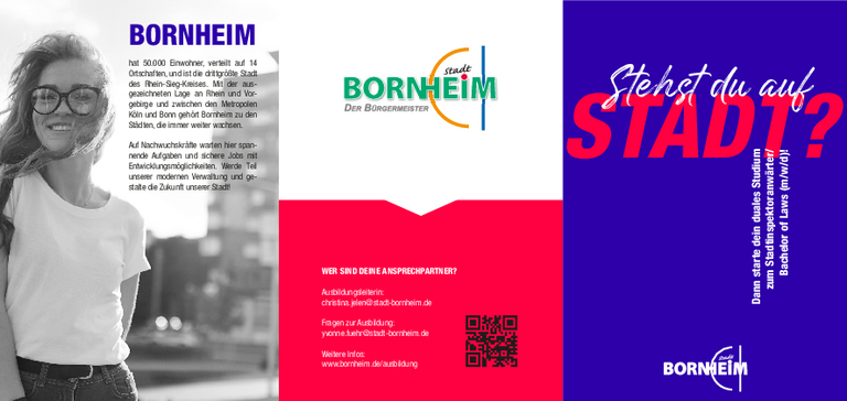 Duales Studium zum Stadtinspektoranwärter/Bachelor of Laws (m/w/d)