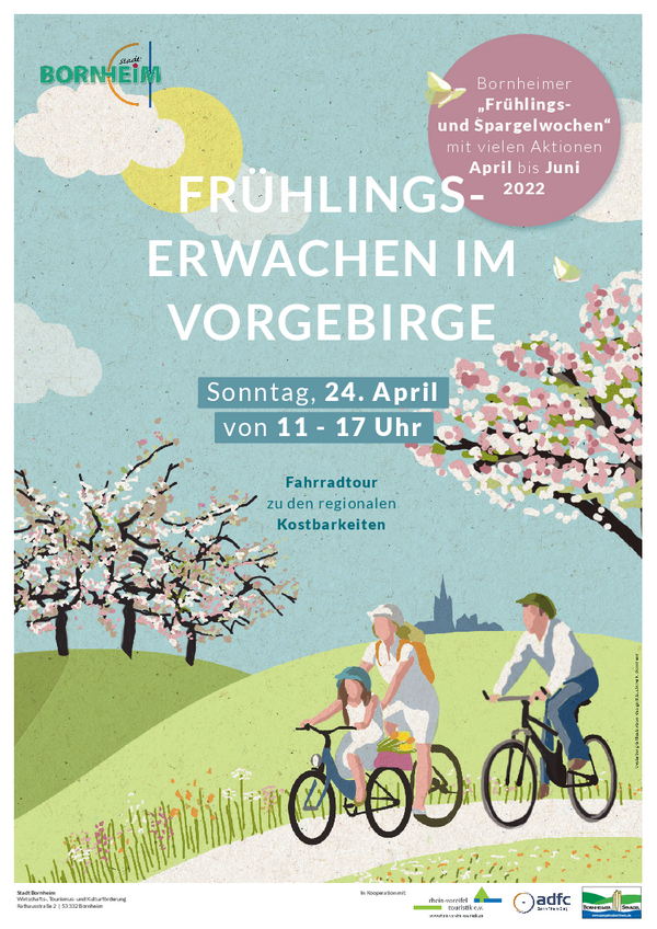 Plakat Frühlingserwachen im Vorgebirge