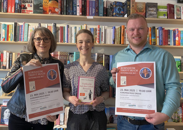 Bornheim trifft Buch Brigitte Nowak, Anna Anzulewicz und Dominik Pinsdorf stellen das neue Format vor