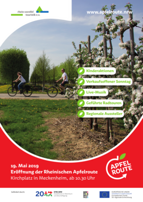 Plakat Eröffnung der rheinischen Apfelroute