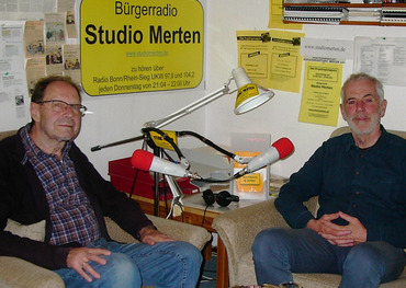 Otto Ganser und Bruno Dembowski (v.l.). Foto: Radio Studio Merten