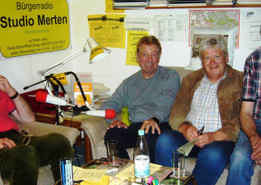 Im Studio Merten (v.l.): Dr. Horst Bursch, Wolfgang Scheid, Helmut Bremer und Otto Ganser. Foto: Studio Merten 