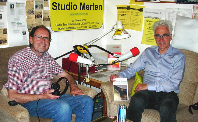 Zu Gast im Studio: Harald Gesterkamp (rechts) mit Moderator Otto Ganser