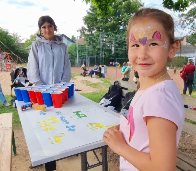 Mädchen beim Tier-Quiz