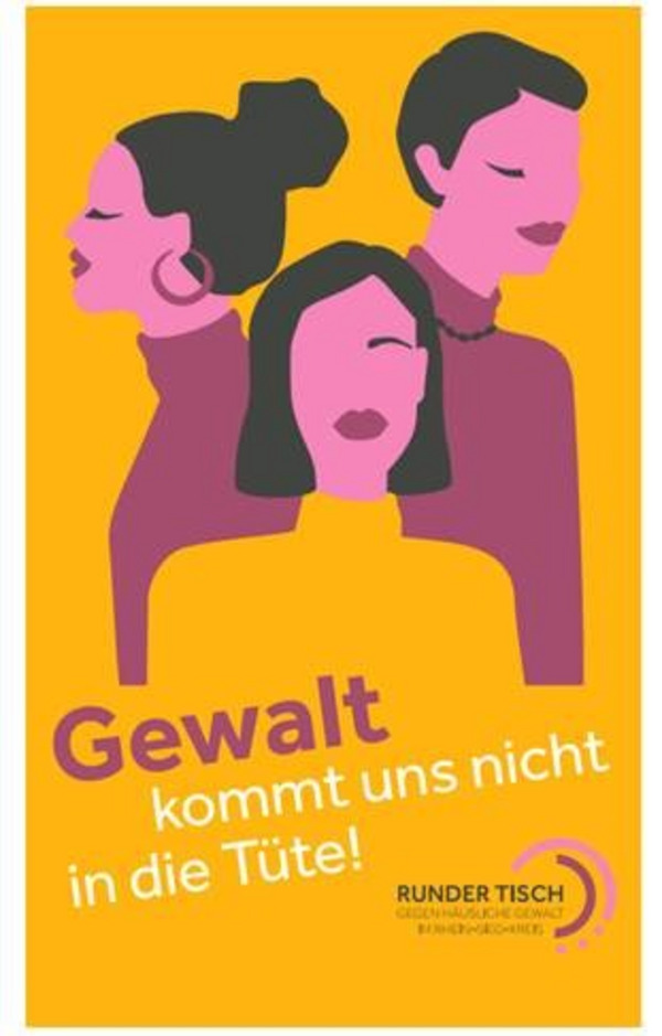 Aktion Gewalt kommt uns nicht in die Tüte