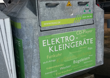 Elektro-Kleinteile-Container