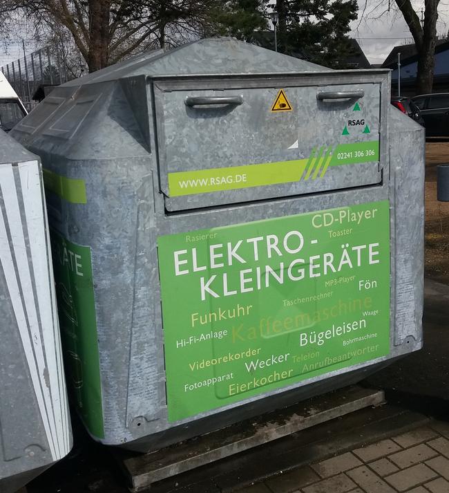 Elektro-Kleinteile-Container