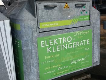Elektro-Kleinteile-Container